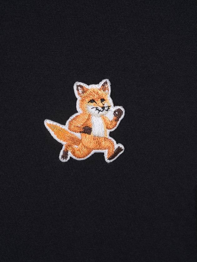 Speedy Fox Patch Comfort Short Sleeve T-Shirt Black - MAISON KITSUNE - BALAAN 4