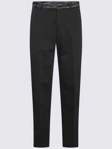 Missoni Black Cotton Stretch Pants - MISSONI - BALAAN 1