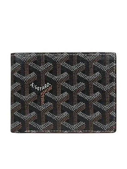 PVC Black Color Tan Leather Victoire Half Wallet - GOYARD - BALAAN 2