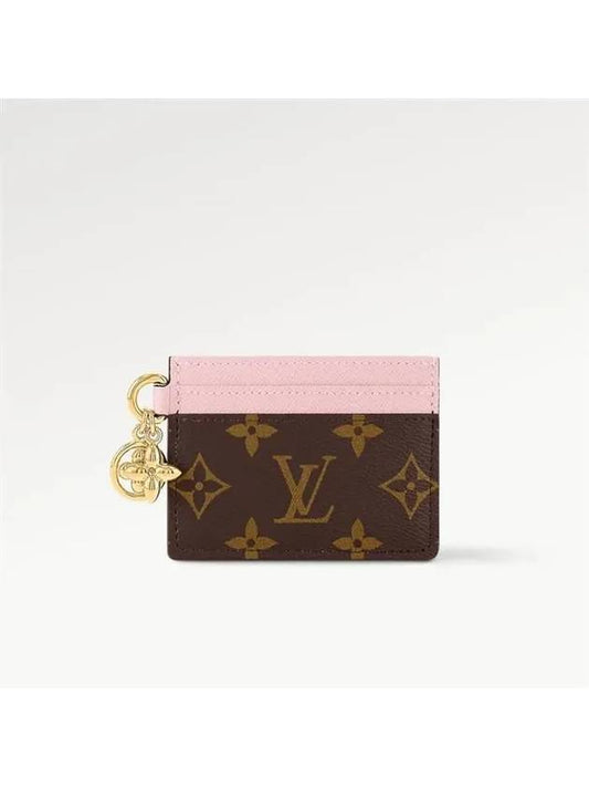 LV Charm Monogram Card Wallet Brown Pink - LOUIS VUITTON - BALAAN 2