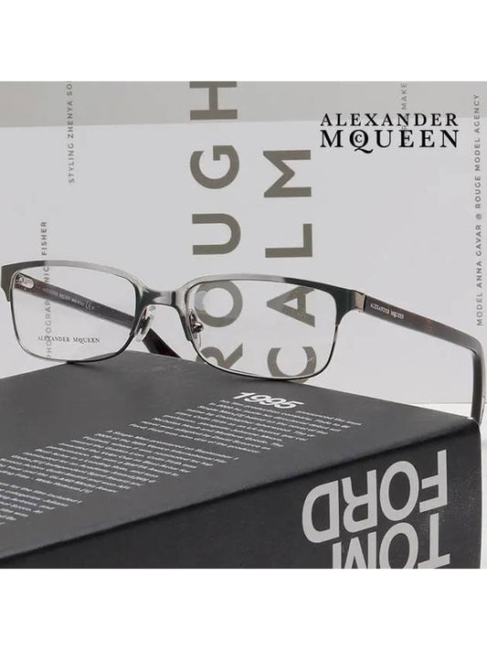 Glasses frame AMQ4177 CDB square silver - ALEXANDER MCQUEEN - BALAAN 2