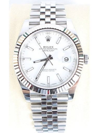 Rolex Datejust 41 White Plate Bindex 20 Years - ROLEX - BALAAN 1