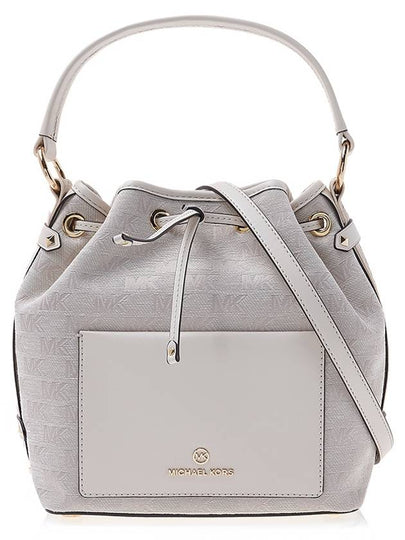 Maeve Logo Bucket Bag Grey - MICHAEL KORS - BALAAN 2