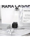 Transparent waterproof chrome black signature electronic wristwatch - CASIO - BALAAN 6