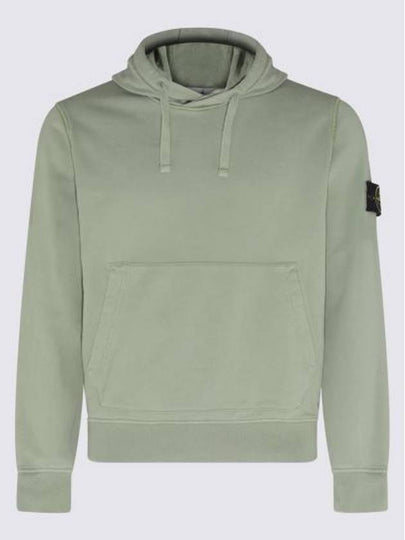 Logo Patch Drawstring Hoodie Dark Green - STONE ISLAND - BALAAN 2