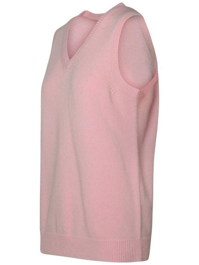 Sportmax Vest In Pink Cashmere Blend - MAX MARA SPORTMAX - BALAAN 2