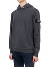 Compass Badge Cotton Hoodie Dark Grey - STONE ISLAND - BALAAN 4