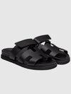 Chypre Calfskin Sandals Black - HERMES - BALAAN 3