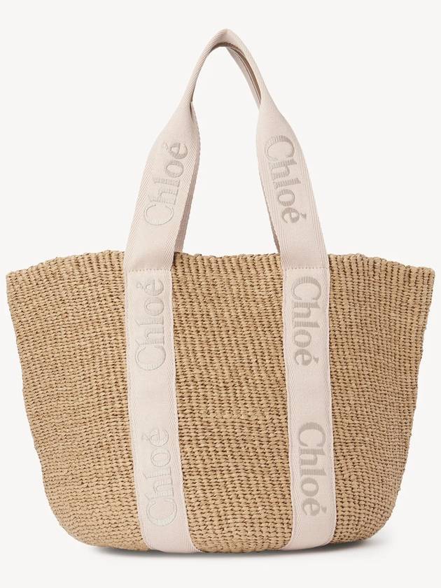 Woody Large Basket Tote Bag Beige - CHLOE - BALAAN 5