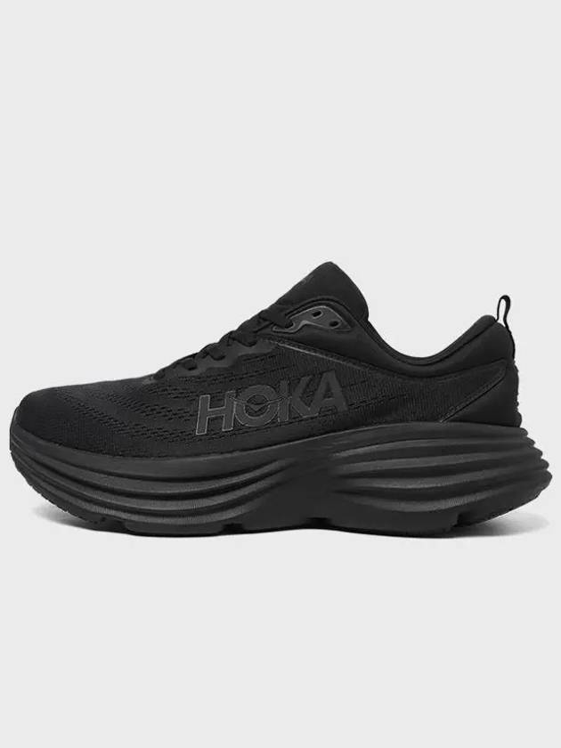 One One Bondi 8 Wide Low Top Sneakers Black - HOKA ONE ONE - BALAAN 5