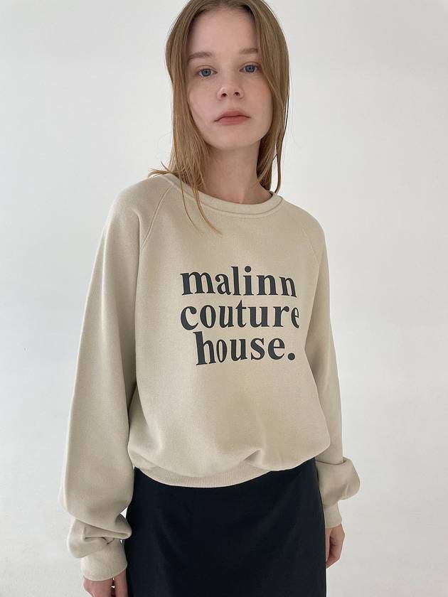 french raglan sweatshirt beige - MALINN - BALAAN 2