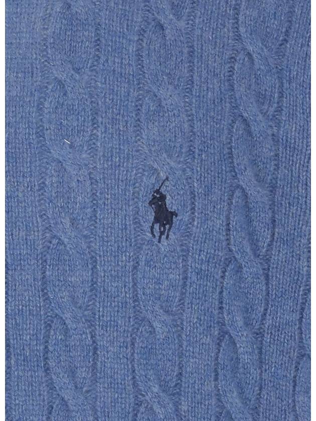 Polo Ralph Lauren Blue Knitted Wool Sweater - POLO RALPH LAUREN - BALAAN 3