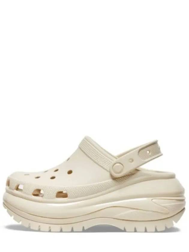 Classic Mega Crush Platform Clog Mule Slippers Cream - CROCS - BALAAN 3