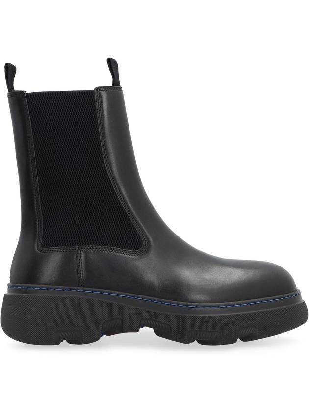 Creeper Leather Chelsea Boots Black - BURBERRY - BALAAN 3