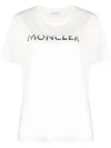 Logo Sequin Cotton Short Sleeve T-Shirt White - MONCLER - BALAAN 2