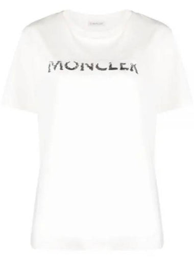 8C00028 829HP 034 Logo Short Sleeve T Shirt - MONCLER - BALAAN 1