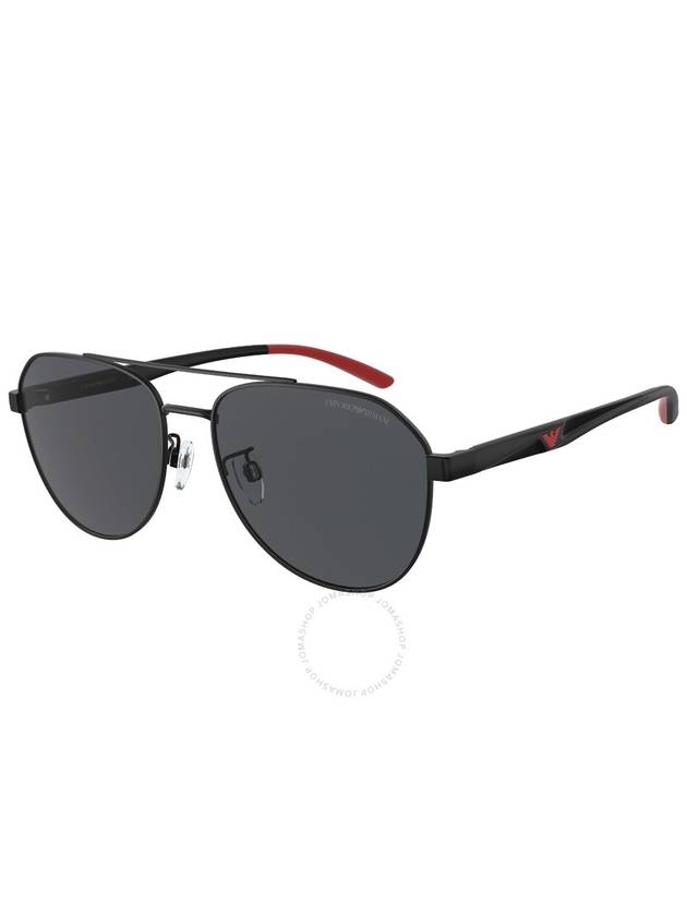 Emporio Armani Dark Grey Pilot Men's Sunglasses EA2129D 300187 59 - EMPORIO ARMANI - BALAAN 1