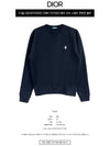 CD Diamond Oversized Sweatshirt Navy - DIOR - BALAAN 3