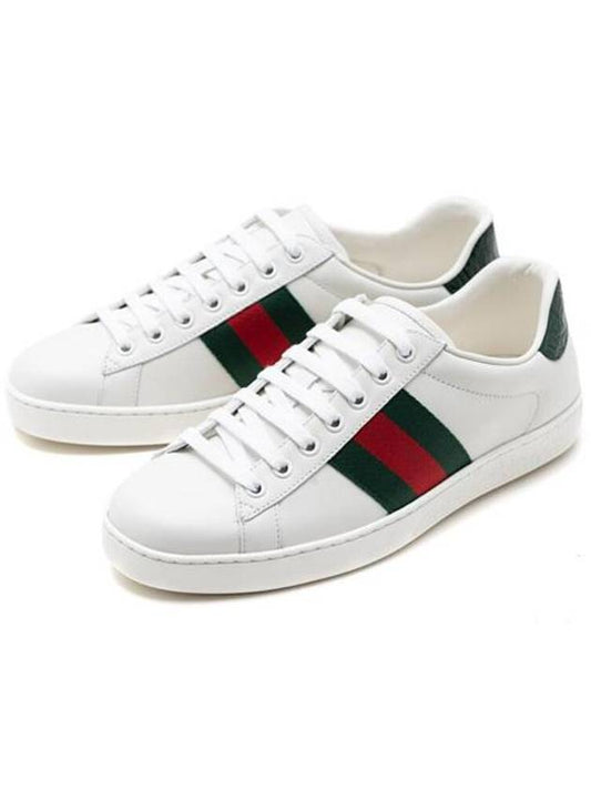Web Ace Classic Three-Line Low Top Sneakers White - GUCCI - BALAAN 2