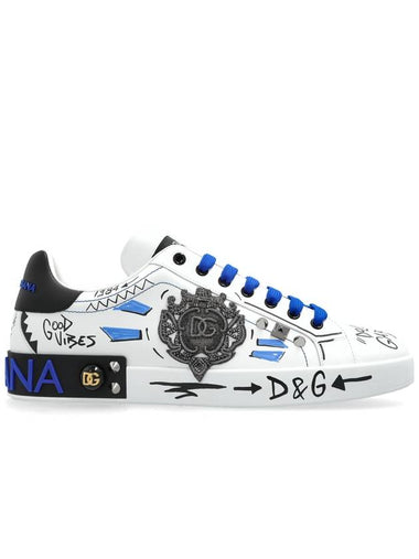 Dolce & Gabbana Sneakers Portofino, Men's, White - DOLCE&GABBANA - BALAAN 1