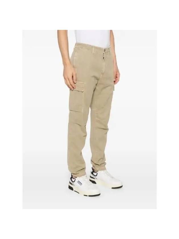 Compass Badge Cargo Straight Pants Beige - STONE ISLAND - BALAAN 4