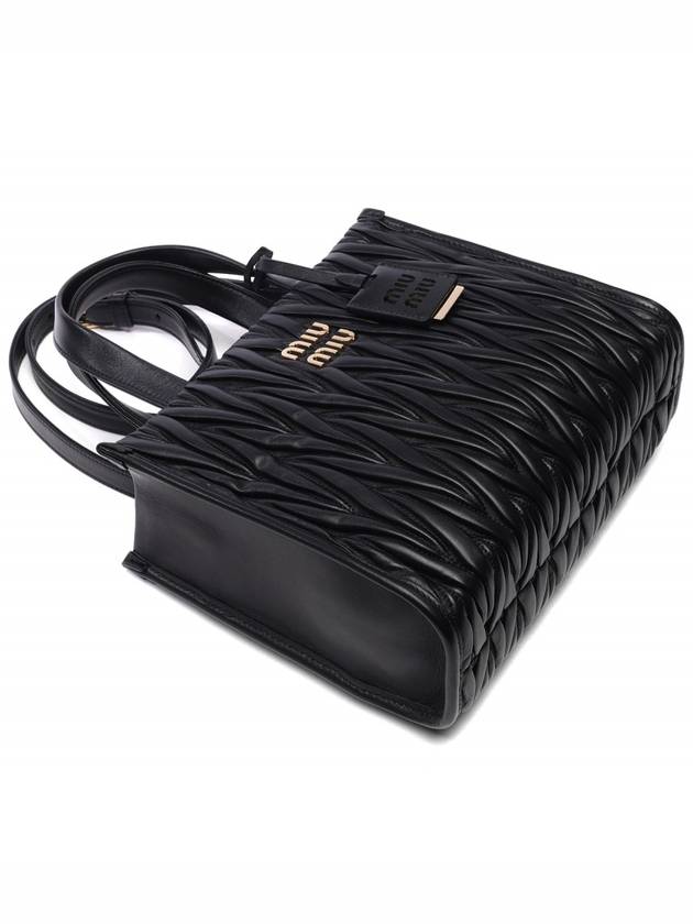 Matelasse Nappa Leather Tote Bag Black - MIU MIU - BALAAN 6