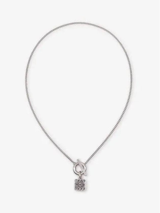 Anagram Pendant Necklace Silver - LOEWE - BALAAN 1