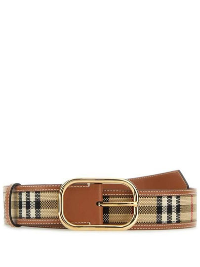 Vintage Check Leather Belt 8066058 - BURBERRY - BALAAN 2