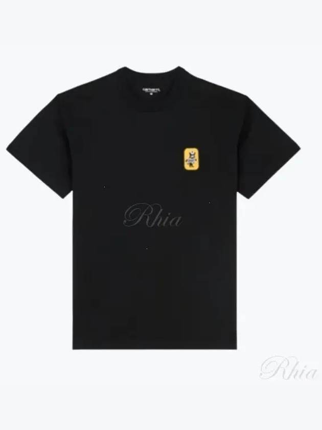 Signal Short Sleeve T-Shirt Black - CARHARTT WIP - BALAAN 2