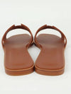 Oran Calfskin Slippers Gold Piqures Ecrues - HERMES - BALAAN 4