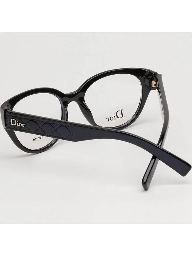 Glasses frame CD3264 EDU black round horn rim women s fashion - DIOR - BALAAN 4