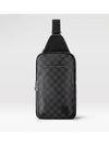 Avenue AVENUE Leather Sling Bag Black Silver - LOUIS VUITTON - BALAAN 2