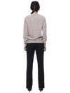 Cashmere slim fit knit top greige - BRUNELLO CUCINELLI - BALAAN 6