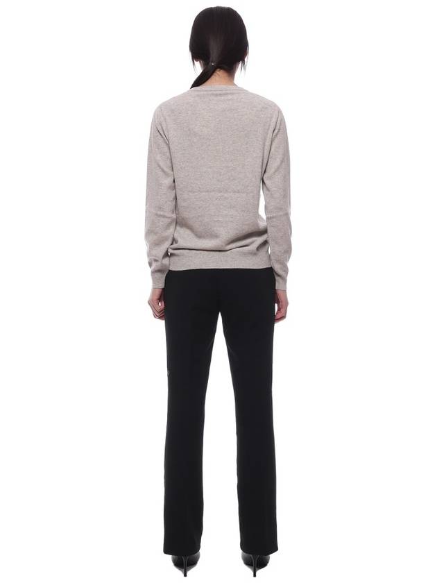 Cashmere slim fit knit top greige - BRUNELLO CUCINELLI - BALAAN 6