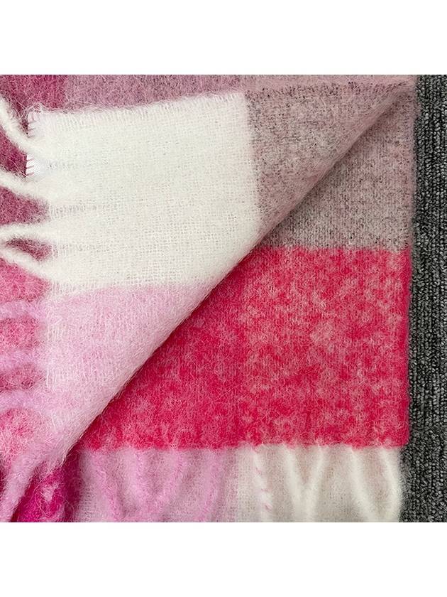 Check Mohair Muffler Pink - ACNE STUDIOS - BALAAN 6