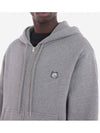 Foxhead Patch Comfort Zipper Hooded Medium Grey Melange - MAISON KITSUNE - BALAAN 7