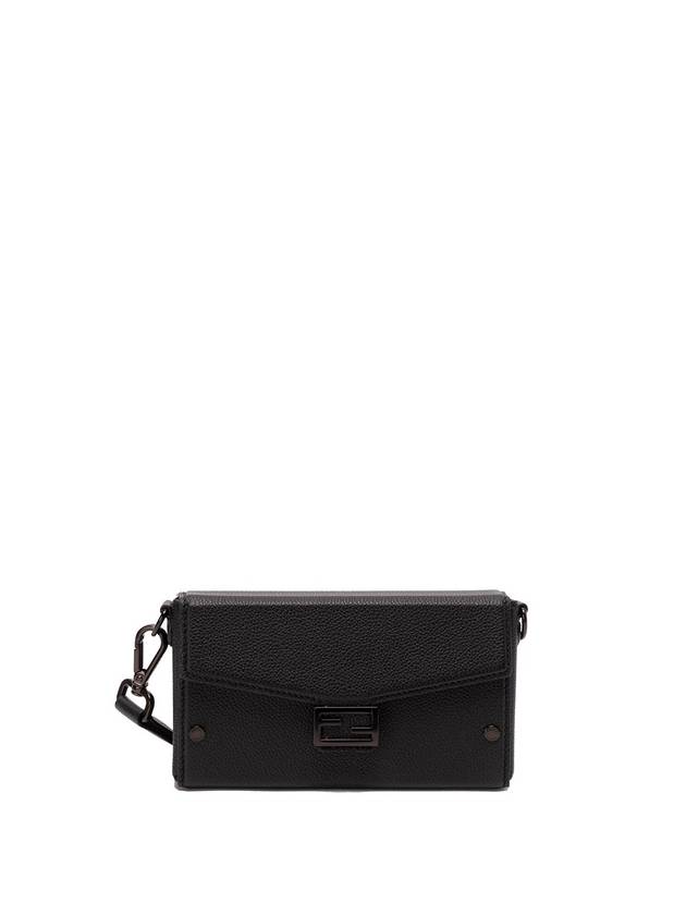 Baguette Soft Trunk Phone Pouch Cross Bag Black - FENDI - BALAAN 1