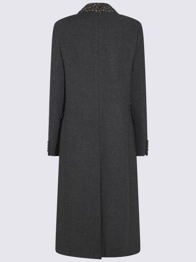 Blumarine Grey Wool Coat - BLUMARINE - BALAAN 2