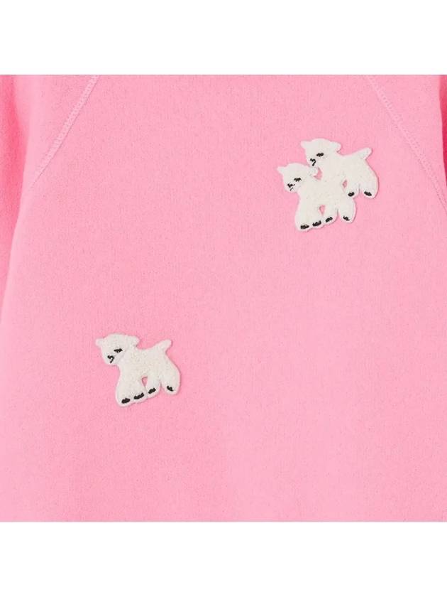 Kids Sheep Shark Sweatshirt Pink F24023 018FY - THE ANIMALS OBSERVATORY - BALAAN 4