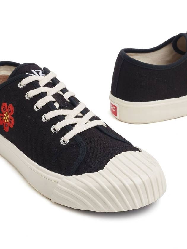 School Flower Low Top Sneakers Black - KENZO - BALAAN 4