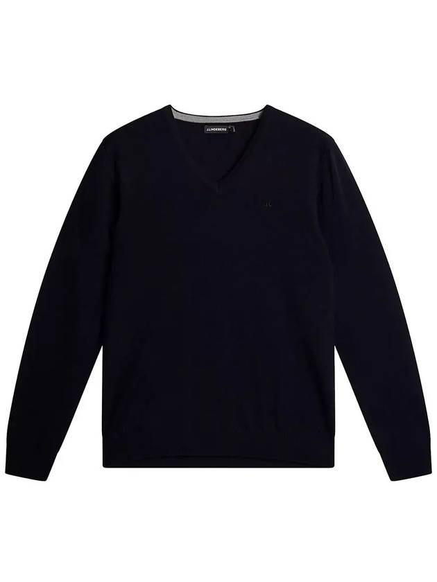 Lymann Merino V-Neck Knit Top Navy - J.LINDEBERG - BALAAN 3