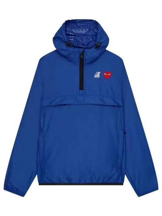Play x Kway Le Bray 3 0 Hooded Jacket P1 J502 2 Blue - COMME DES GARCONS - BALAAN 2
