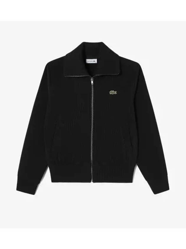 Women s Corduroy Sweat Jumper Black - LACOSTE - BALAAN 1