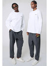 AU42PT08 Snug baggy pants melange gray - ATHPLATFORM - BALAAN 10