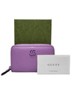 Women s 644412 GG Marmont purple color zipper wallet - GUCCI - BALAAN 9