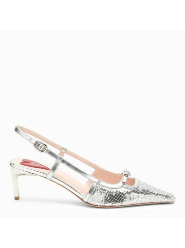 sequence metal slingback heel silver - ROGER VIVIER - BALAAN 1