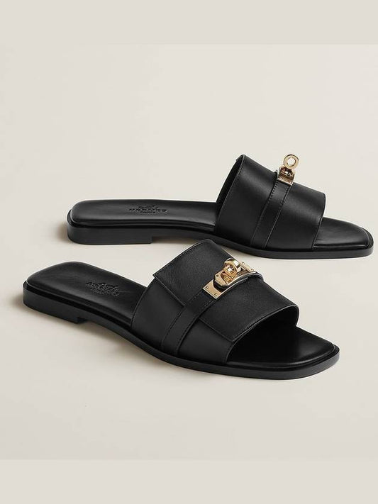 Giulia Sandals Noir Black Women H231056Z - HERMES - BALAAN 2