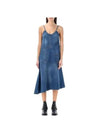 Women's Twisted Strappy Denim Short Dress Blue - JW ANDERSON - BALAAN 3