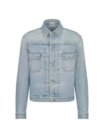 Mkii Cotton Jacket Blue - DIOR - BALAAN 1