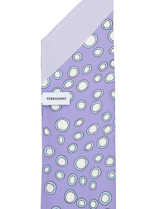 Atelier Print Mini Silk Scarf Lavender - SALVATORE FERRAGAMO - BALAAN 6